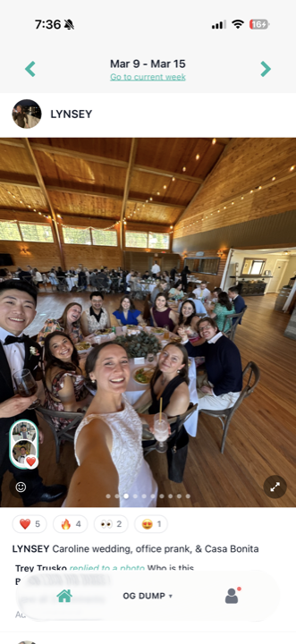 Rewind drop reveal screen